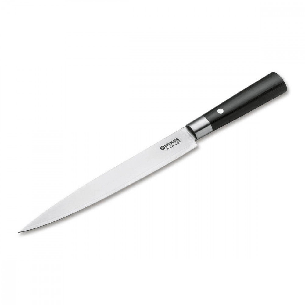 Нож кухонный BOKER BLACK CARVING KNIFE 130425DAM BK130425DAM