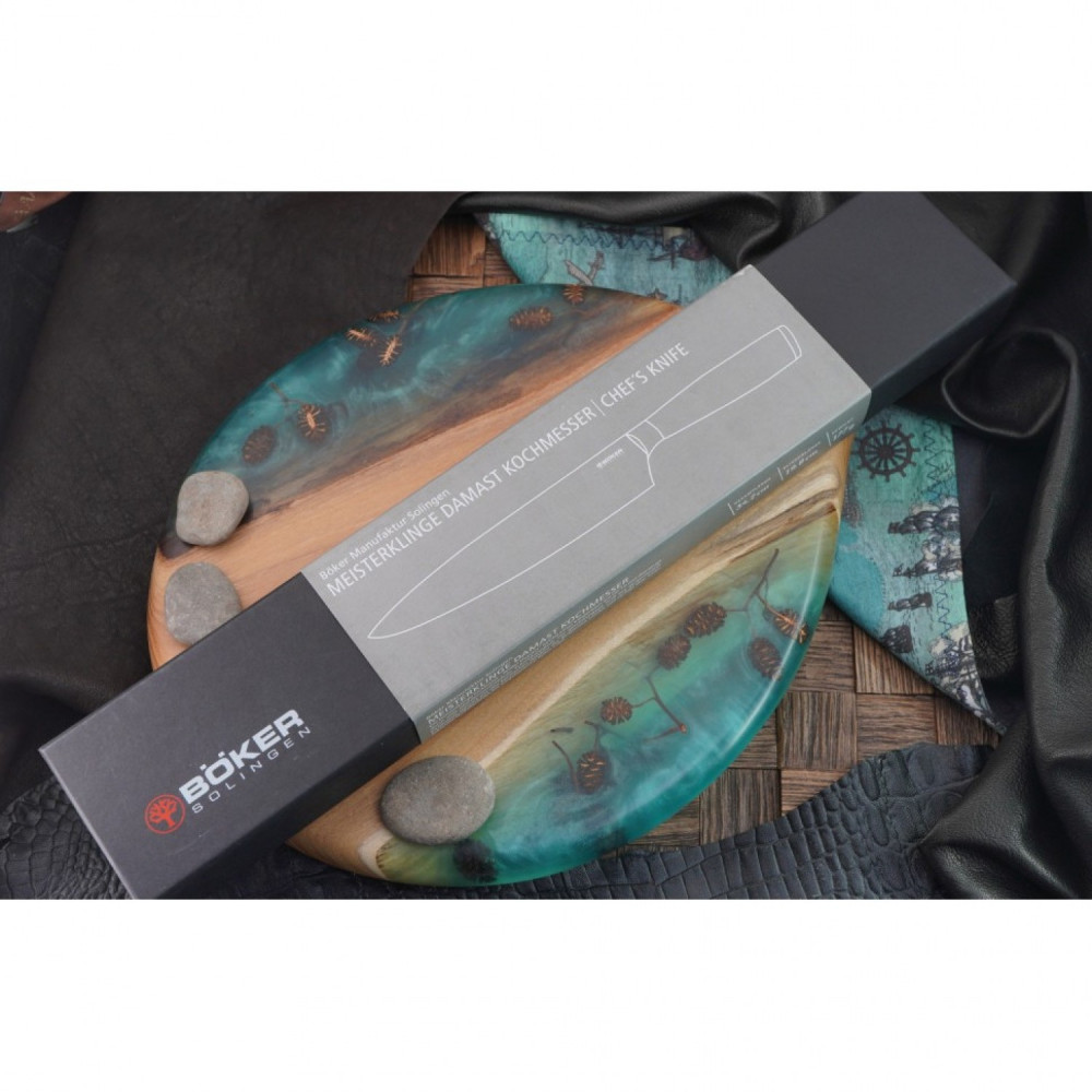 Кухонный нож BOKER SOLINGEN MEISTERKLINGE DAMAST CHEF'S KNIFE LARGE 130954DAM BK130954DAM